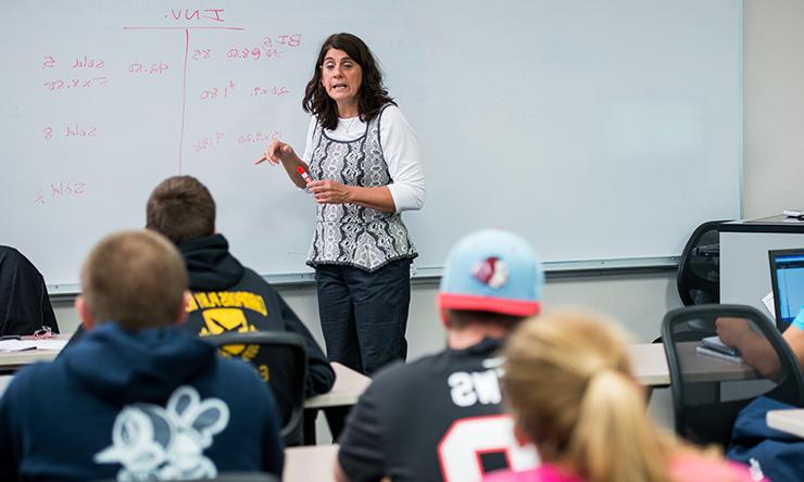 professor in class